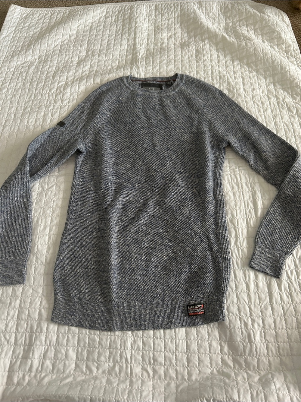 Superdry Men's Grey Marled Crewneck Sweater